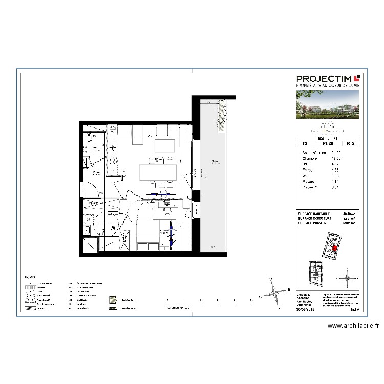 Appartement. Plan de 0 pièce et 0 m2