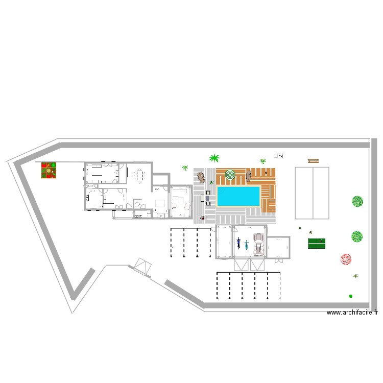 nouveau projet avec exterieur  666. Plan de 0 pièce et 0 m2