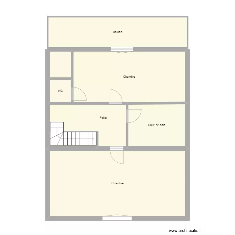 Croquis OSWALD  Etage. Plan de 