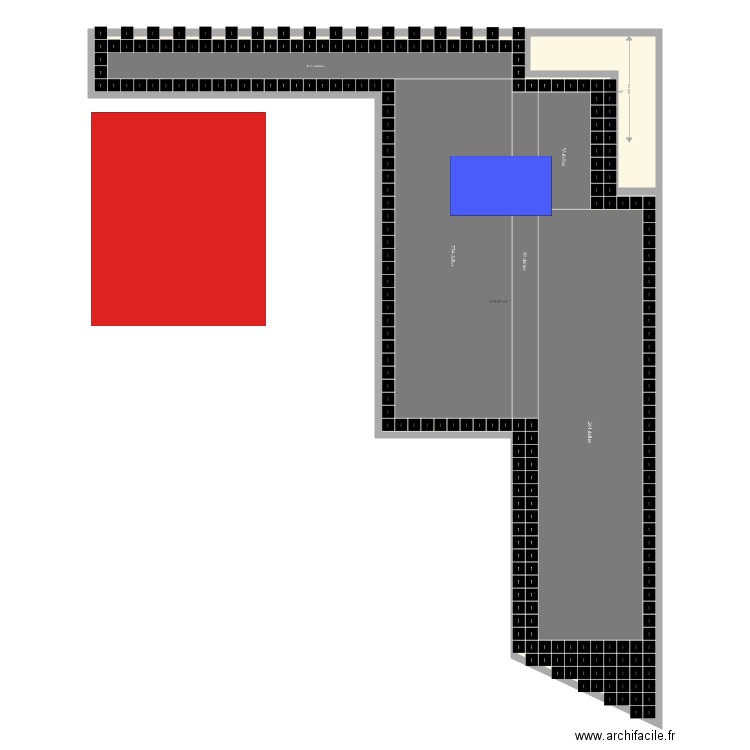 Plan rochelle dalles et structure. Plan de 0 pièce et 0 m2