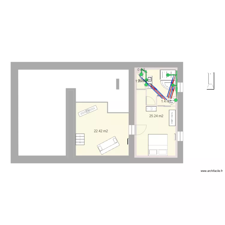 ETAGE Plomberie. Plan de 