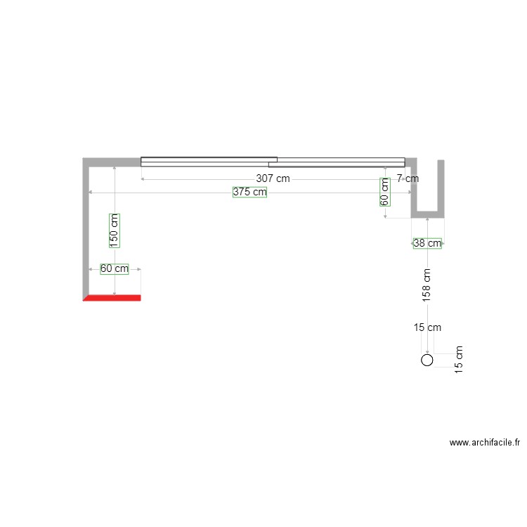 cuisine flassans. Plan de 0 pièce et 0 m2