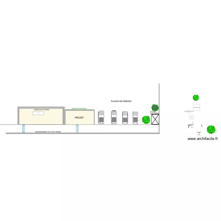 coupe longitudinale labo patisserie EXT 2. Plan de coupe longitudinale labo patisserie EXT 2. Plan de