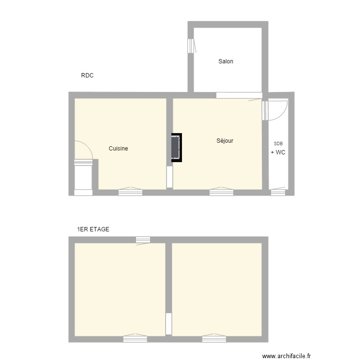 GANDOUIN. Plan de 0 pièce et 0 m2