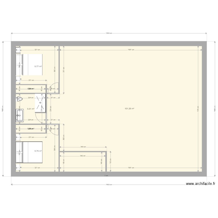 Maison. Plan de 0 pièce et 0 m2