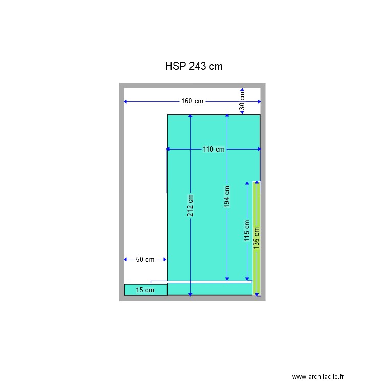 SdB Face Entrée. Plan de 0 pièce et 0 m2