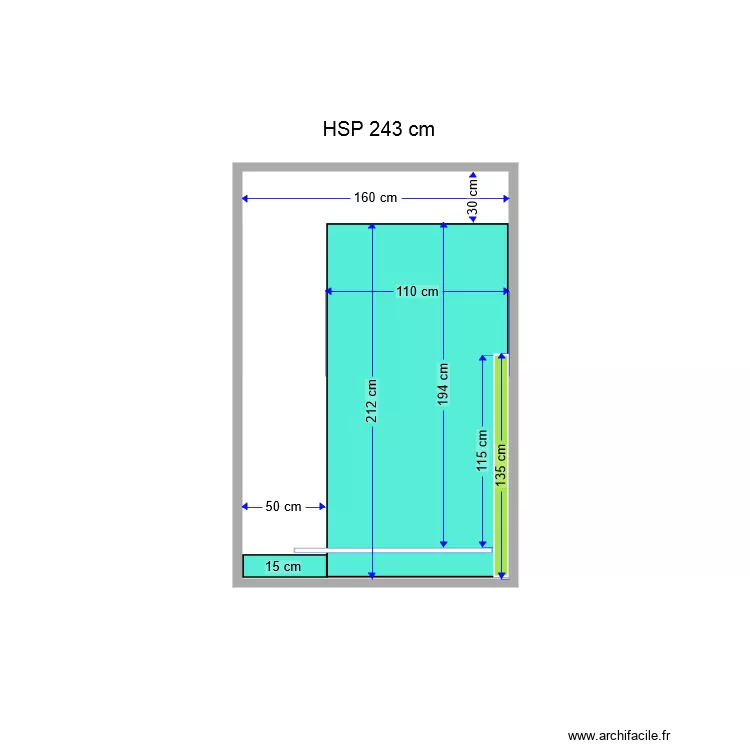 SdB Face Entrée. Plan de SdB Face Entrée. Plan de