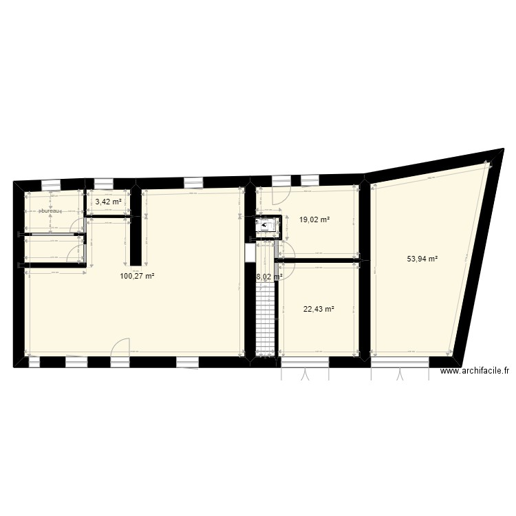 plans fenetre rdc. Plan de 6 pièces et 207 m2