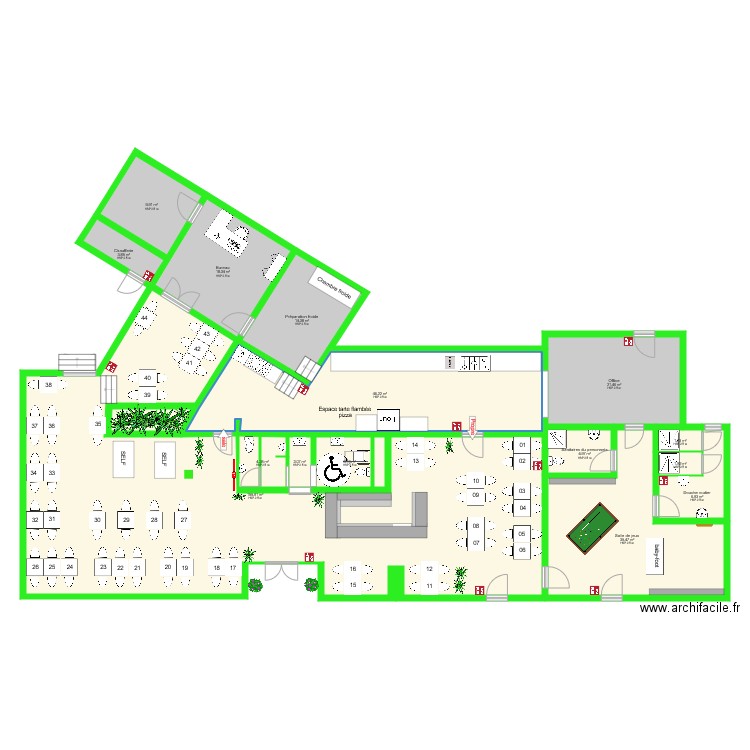 Plan 86 places final modif. Plan de 0 pièce et 0 m2