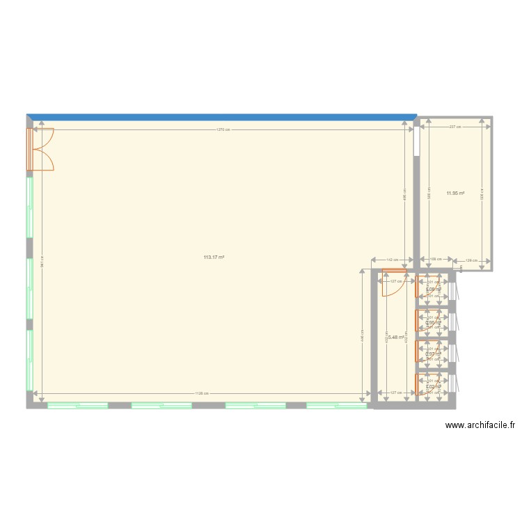 kadede grande salle dimensions. Plan de 0 pièce et 0 m2