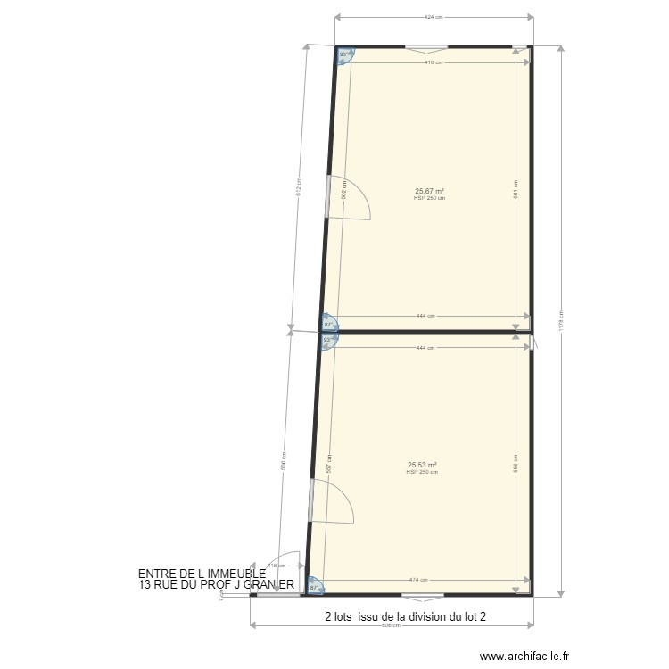 prof granier6. Plan de 0 pièce et 0 m2