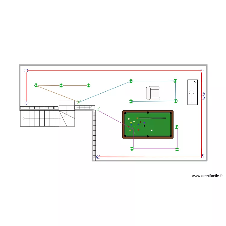 Maison Milan Mezzanine. Plan de 