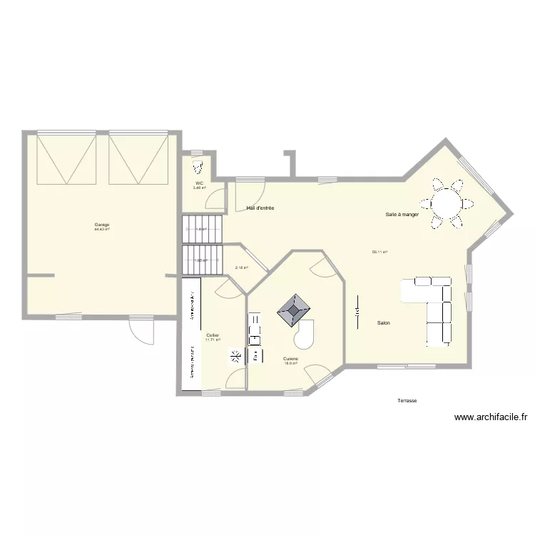 1009 Brenckle Rez de chaussée. Plan de 1009 Brenckle Rez de chaussée. Plan de
