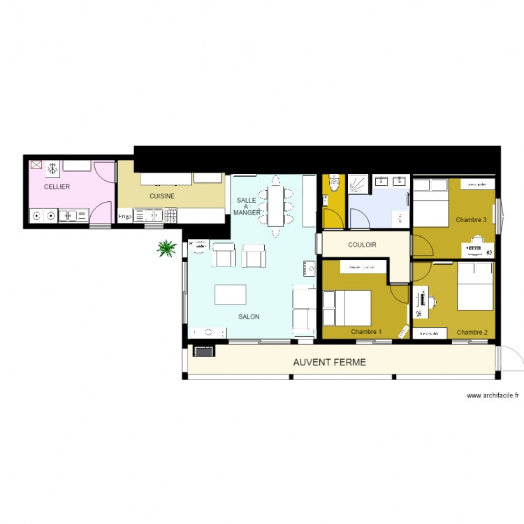 Appartement T4  Privée 2. Plan de 0 pièce et 0 m2