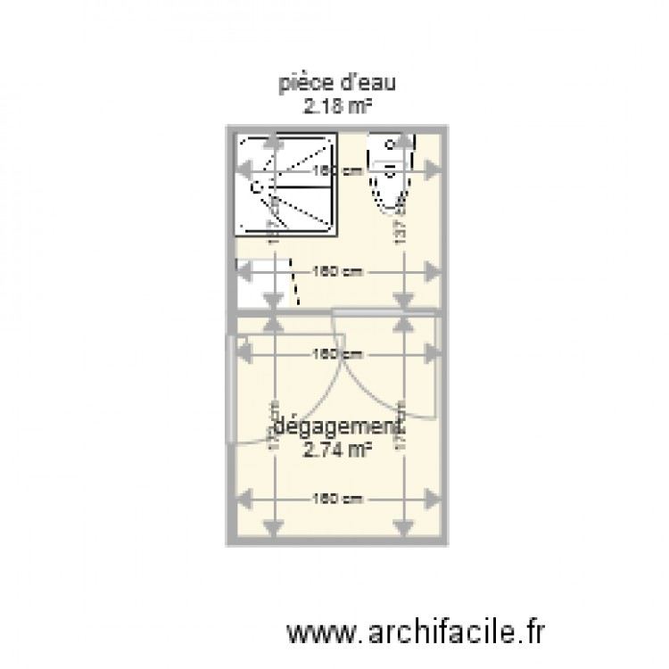 sdb CHAMPAY. Plan de 0 pièce et 0 m2