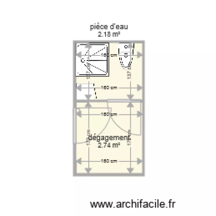 sdb CHAMPAY. Plan de sdb CHAMPAY. Plan de