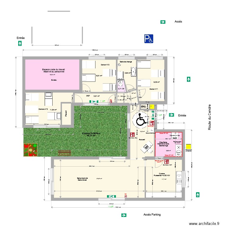 crèche Cournon 2. Plan de 0 pièce et 0 m2