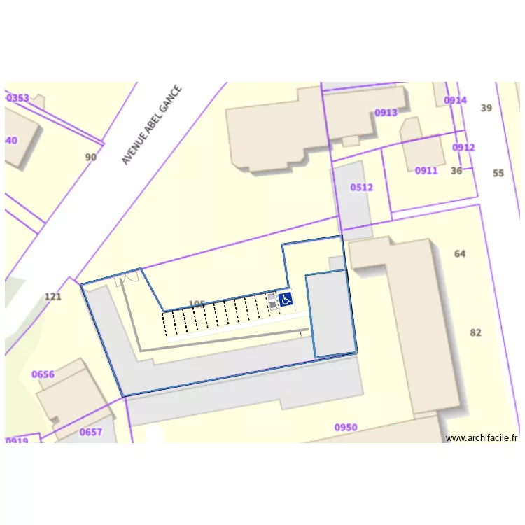 83 LA GARDE V2 av Abel Gance STATIONNEMENT. Plan de 83 LA GARDE V2 av Abel Gance STATIONNEMENT. Plan de