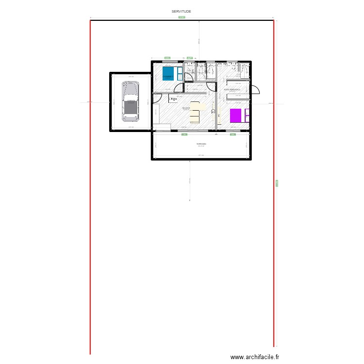 HINANUI 2. Plan de 7 pièces et 111 m2