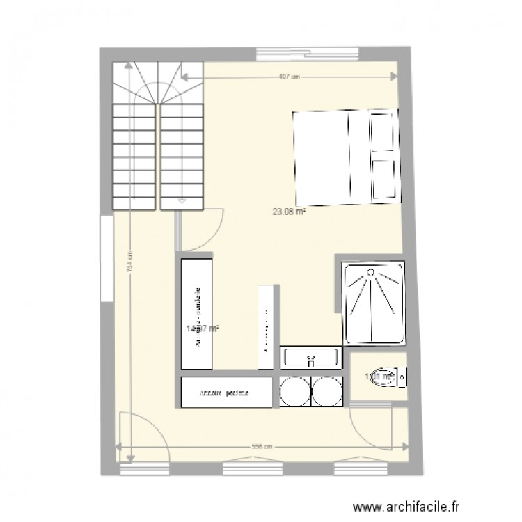 cote avec isolation moins 14ext  et moins 5ext. Plan de 0 pièce et 0 m2