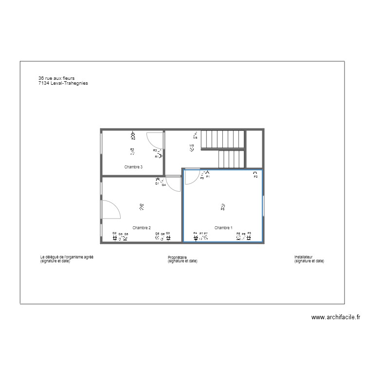 chambres nicolas. Plan de 0 pièce et 0 m2