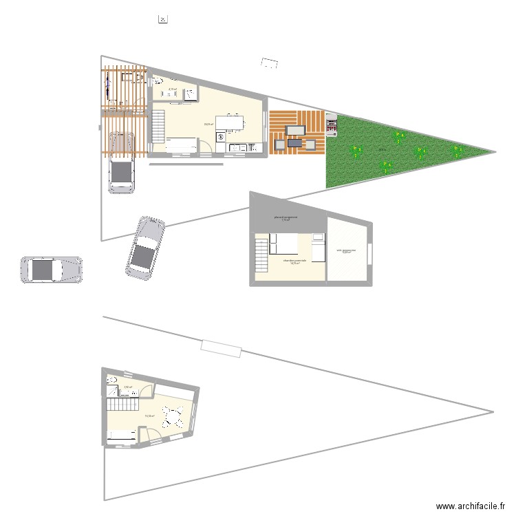 BRETI 2. Plan de 7 pièces et 84 m2