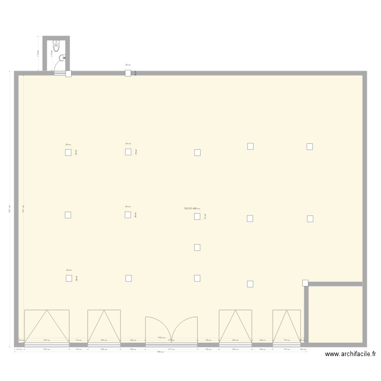 Plan showroom Grombalia. Plan de 0 pièce et 0 m2