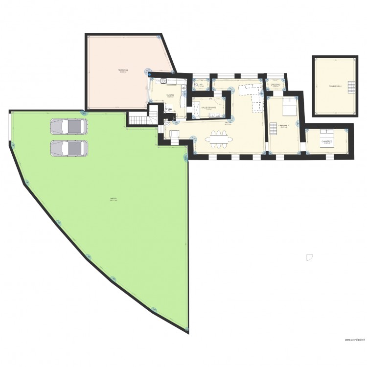 cerutti EXTERIEUR. Plan de 10 pièces et 425 m2