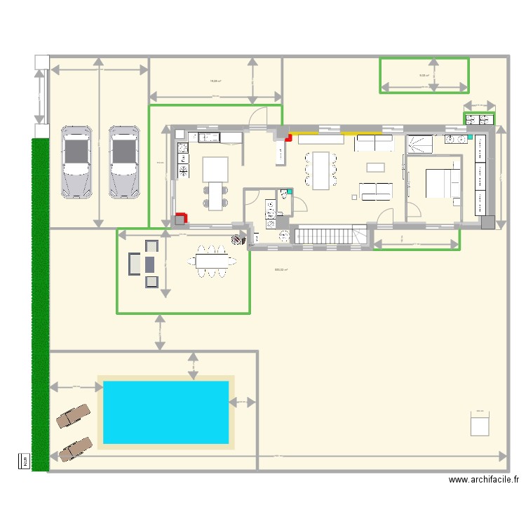 plans intérieurs précis. Plan de 0 pièce et 0 m2