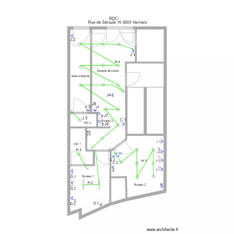 St&eacute;phanie Gauthy Electricit&eacute;. Plan de 