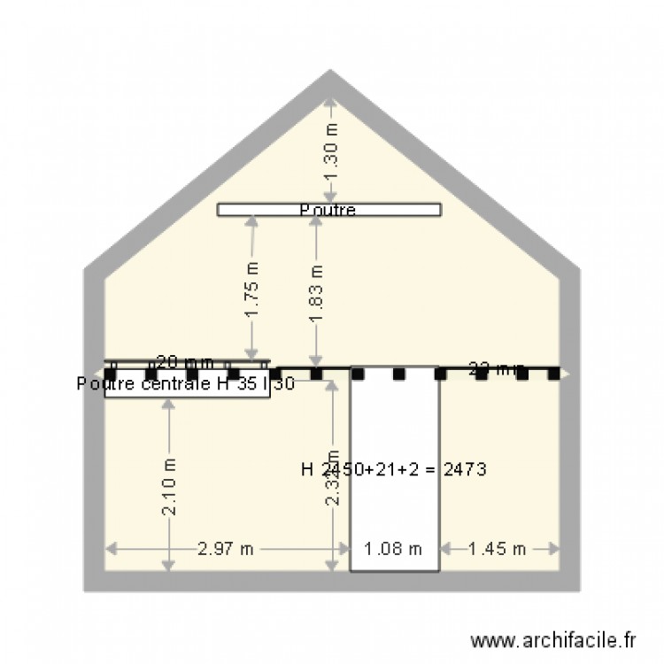 Combles 2473. Plan de 0 pièce et 0 m2