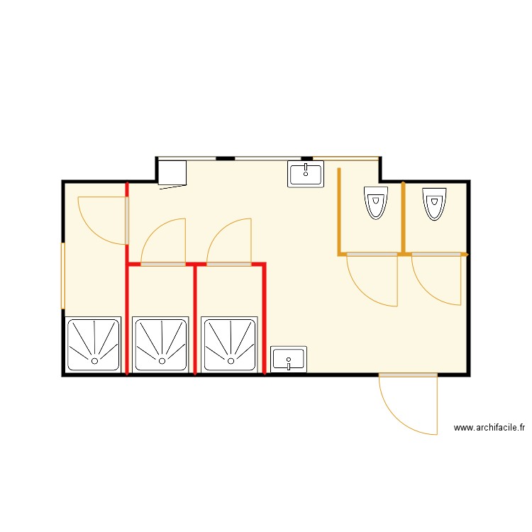 SDB TR Projet3. Plan de 0 pièce et 0 m2