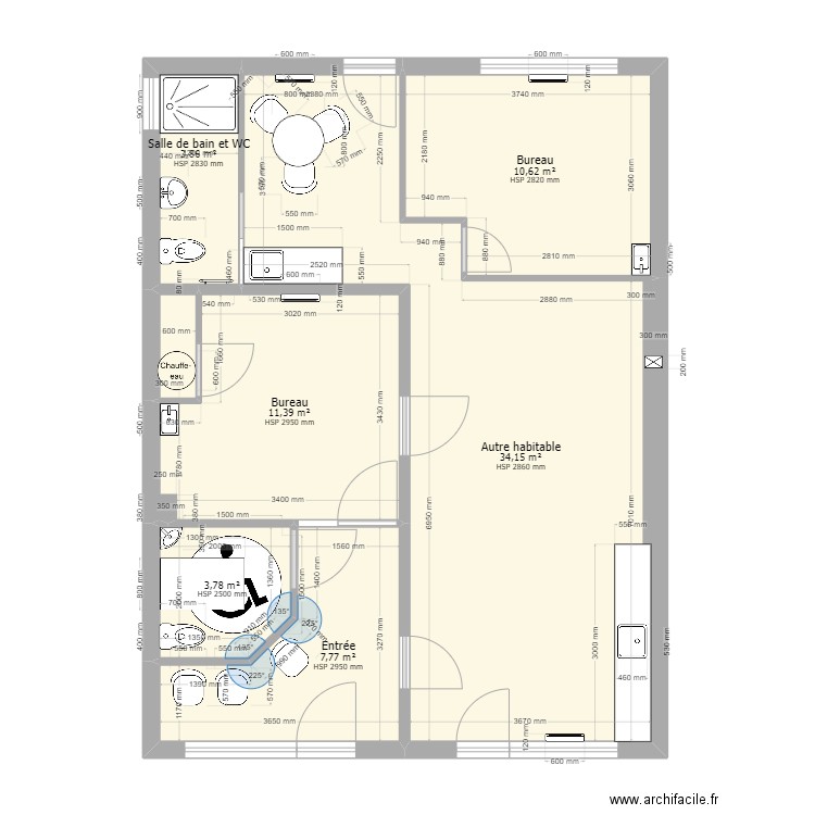 Cabinet PEZET. Plan de 0 pièce et 0 m2
