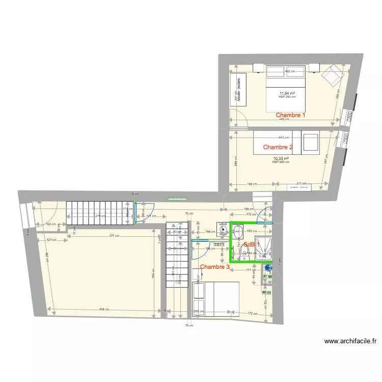 PLAN 2022 1 ETAGE. Plan de 