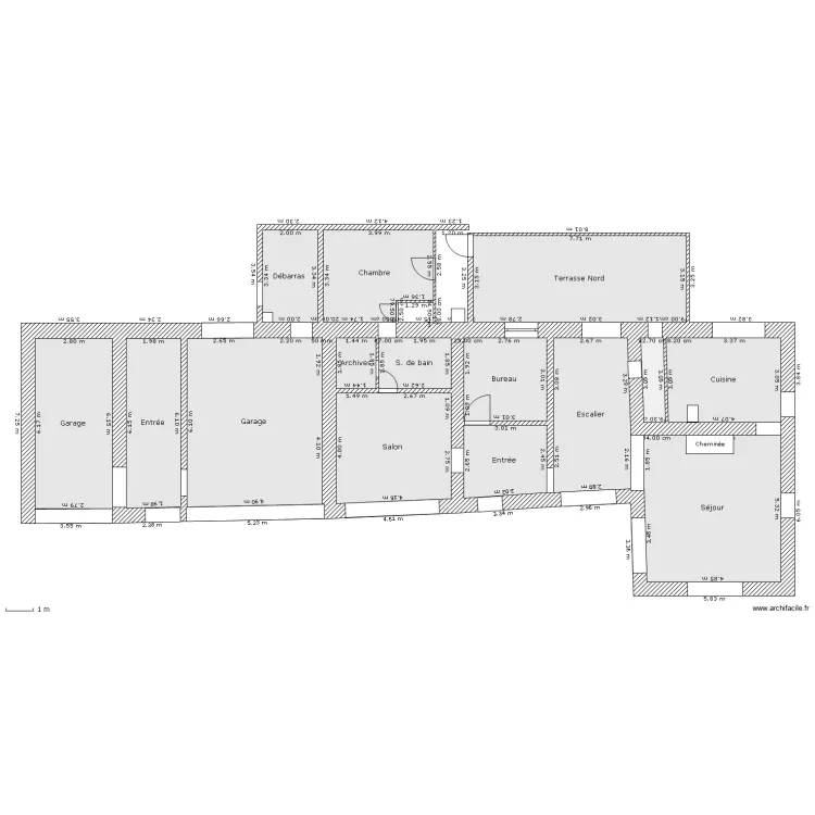 Chamberthaud RC Etat des lieux. Plan de 