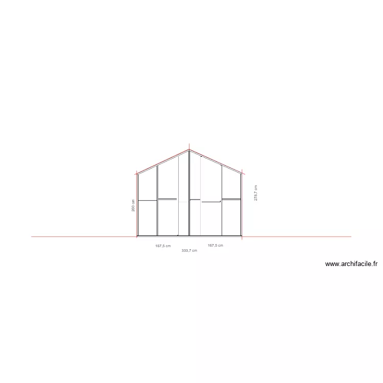 Mur Ouest ST Palais. Plan de 