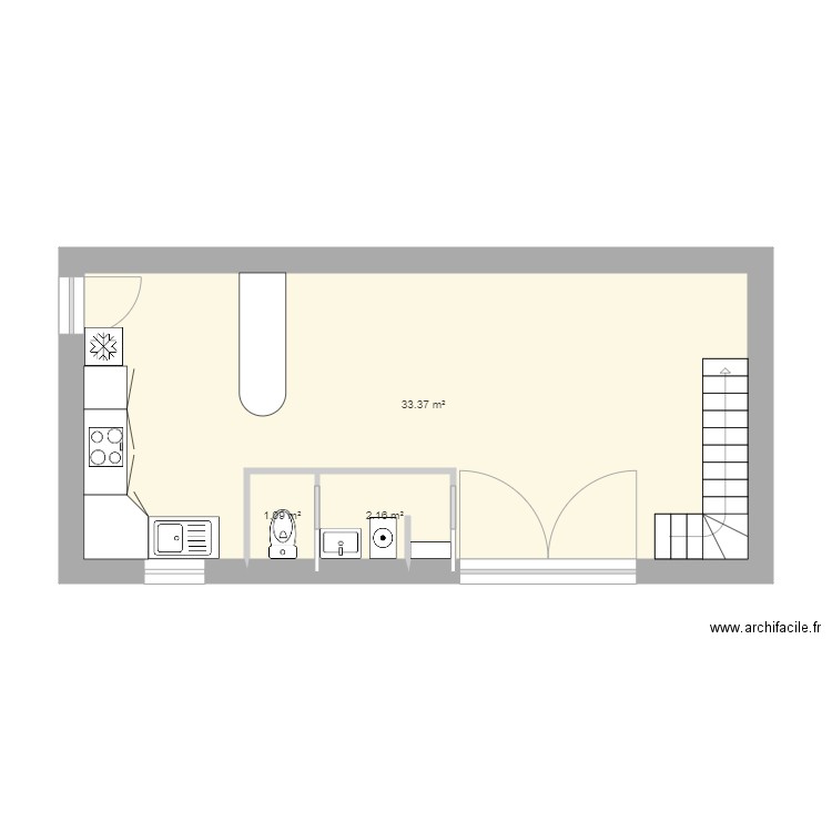 RdC Le Teil. Plan de 0 pièce et 0 m2