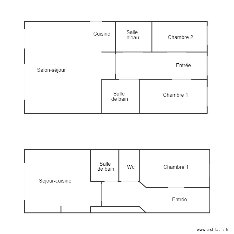 FOUESNANT RICOUARD D01. Plan de 12 pièces et 62 m2