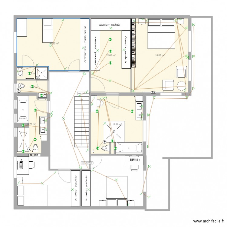 1 ER ECLAIRAGE. Plan de 0 pièce et 0 m2