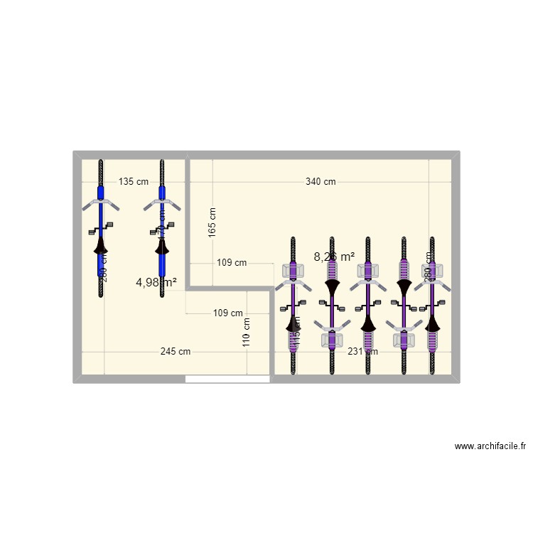  PROP ALEX BIS. Plan de 2 pièces et 13 m2