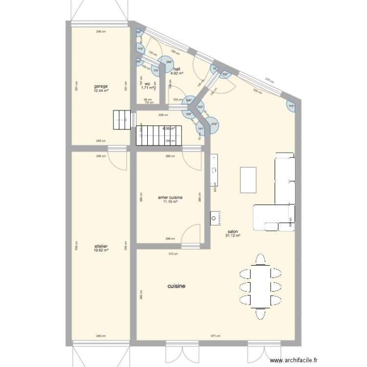rez de chausser banaux . Plan de 0 pièce et 0 m2