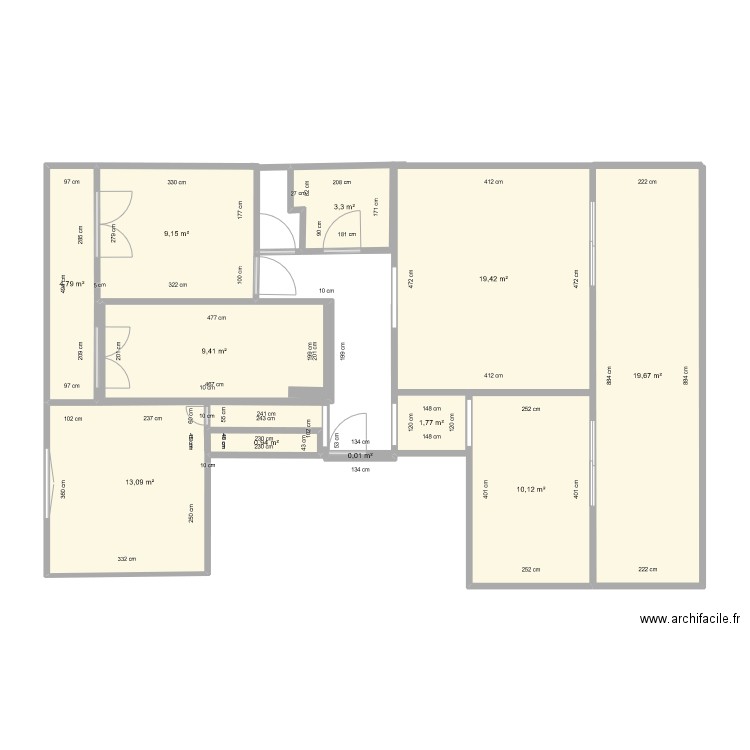 cok v1. Plan de 0 pièce et 0 m2