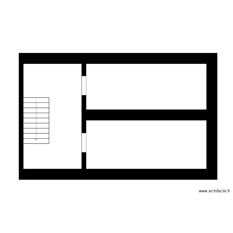 Plan Martin Saint-Mihiel. Plan de 3 pièces et 40 m2