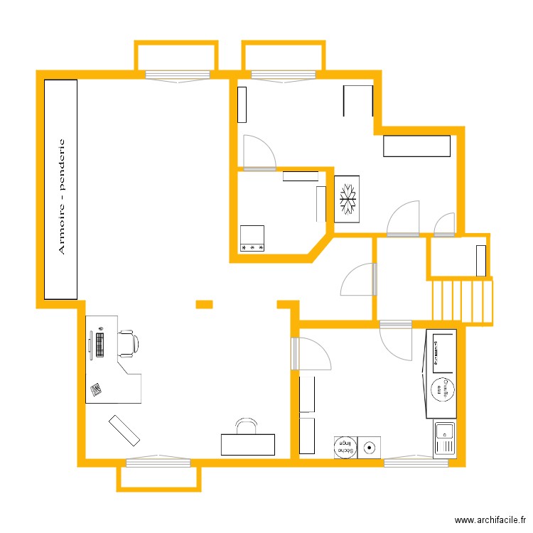 Sous sol. Plan de 0 pièce et 0 m2