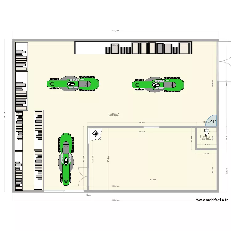 HANGAR toiture ifbc1.111. Plan de 
