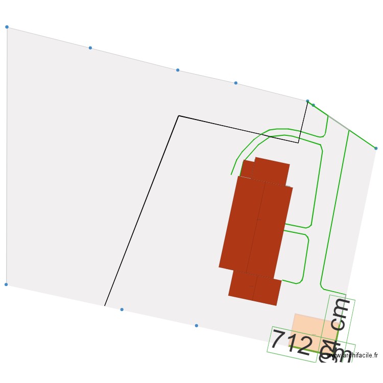 plan de masse. Plan de 0 pièce et 0 m2