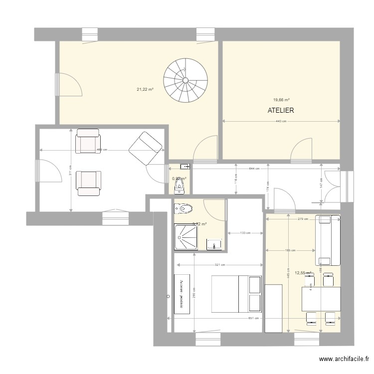 Plan de situation rdc. Plan de 0 pièce et 0 m2