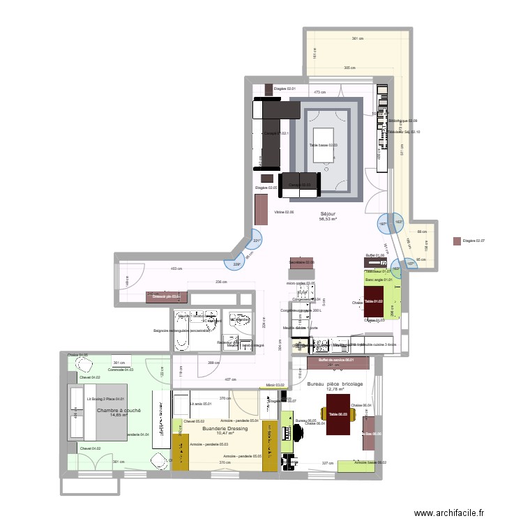 App. Vétroz Meublé V2. Plan de 0 pièce et 0 m2