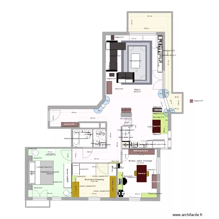 App. Vétroz Meublé V2. Plan de App. Vétroz Meublé V2. Plan de