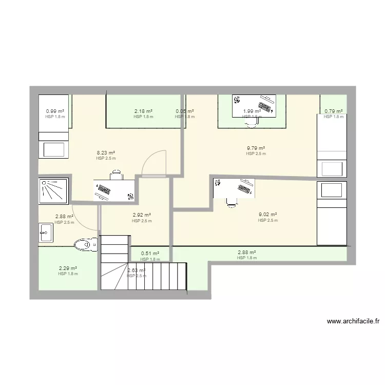 2ème étage. Plan de 2ème étage. Plan de